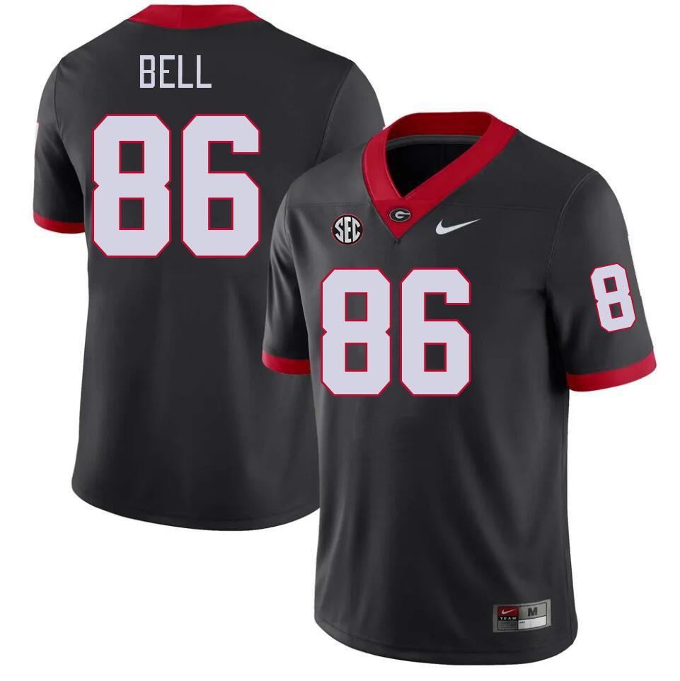 #86 Dillon Bell Georgia Bulldogs Jerseys Football Stitched-Black